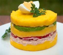 Causa rellena de pollo