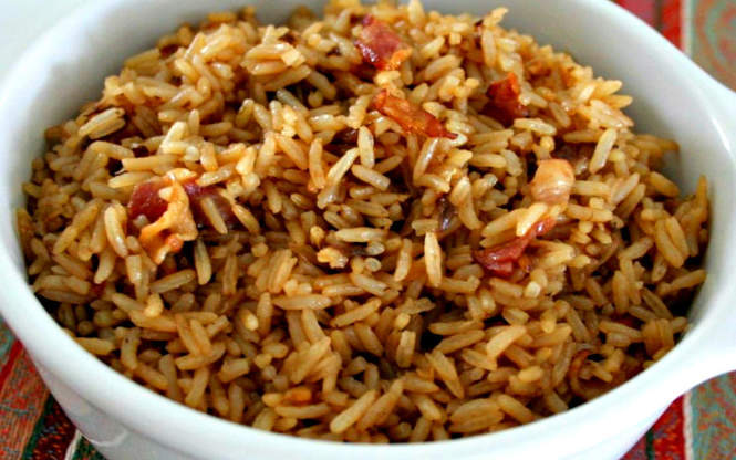 Arroz con cebolla