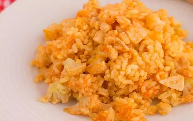 Arroz con coliflor (Receta) 