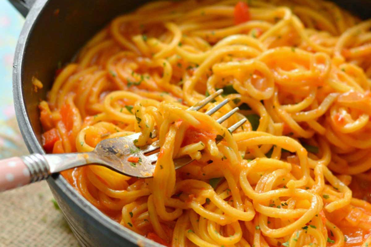 Spaguetti Con Pollo Receta De Pasta Espaguetis Fácil 9316