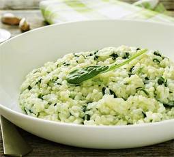 Risotto con espinacas