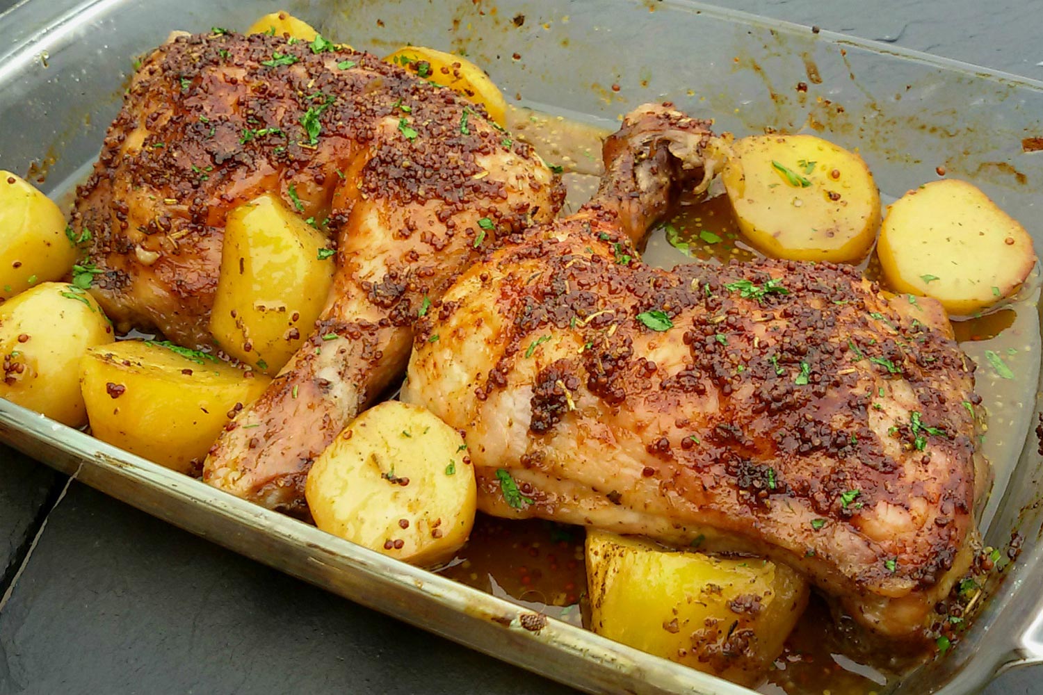 Descubrir 47+ imagen receta pollo asado con mostaza