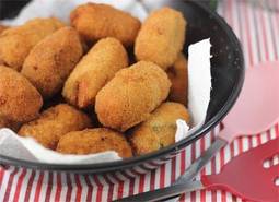 Croquetas de arroz con queso