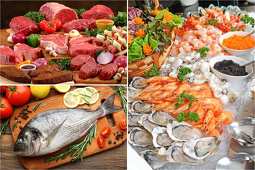 Carnes, pescados y mariscos