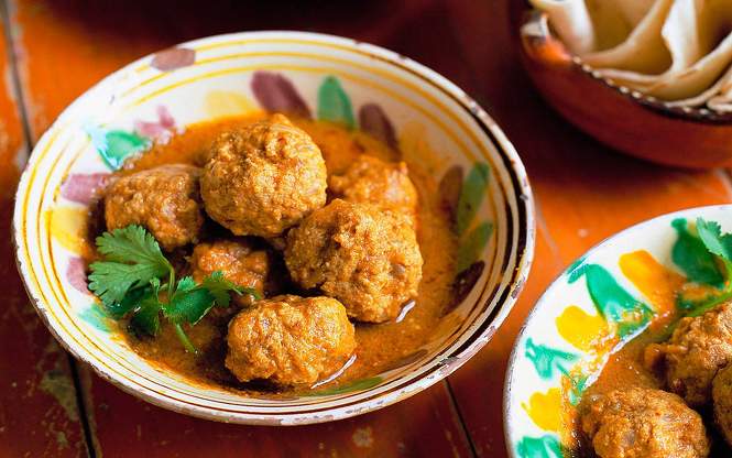 Albóndigas de merluza y gambas