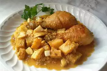 Pollo en chile guajillo (Receta) 