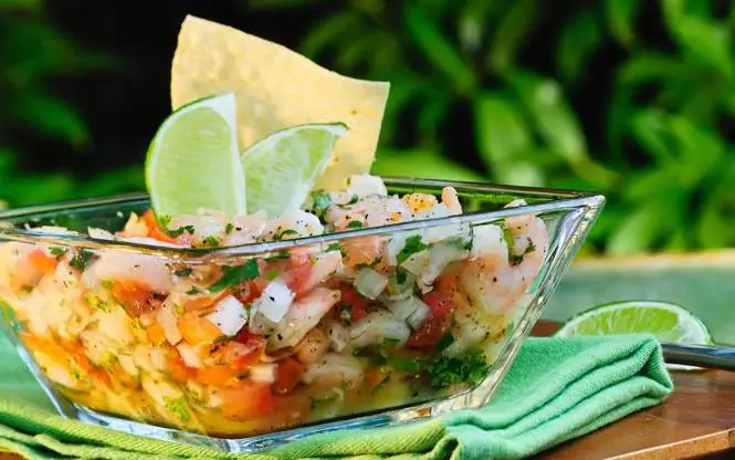 Ceviche de caracol marino muy fresco - ¡Opción interesante!