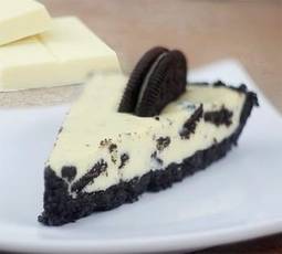 Tarta de oreo y chocolate blanco