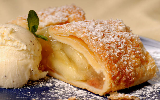 Strudel de peras