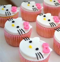 Cupcakes de Hello Kitty