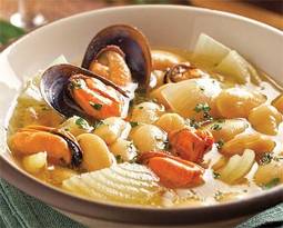 Garbanzos con mejillones