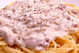 Pasta con crema de leche